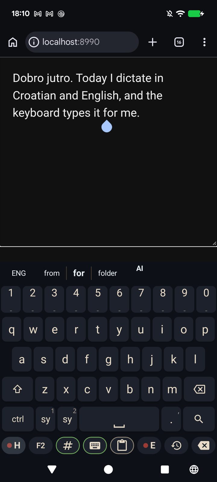 Speak, and it types